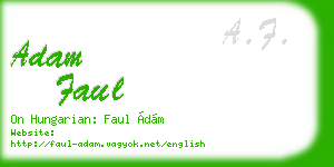 adam faul business card