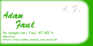 adam faul business card